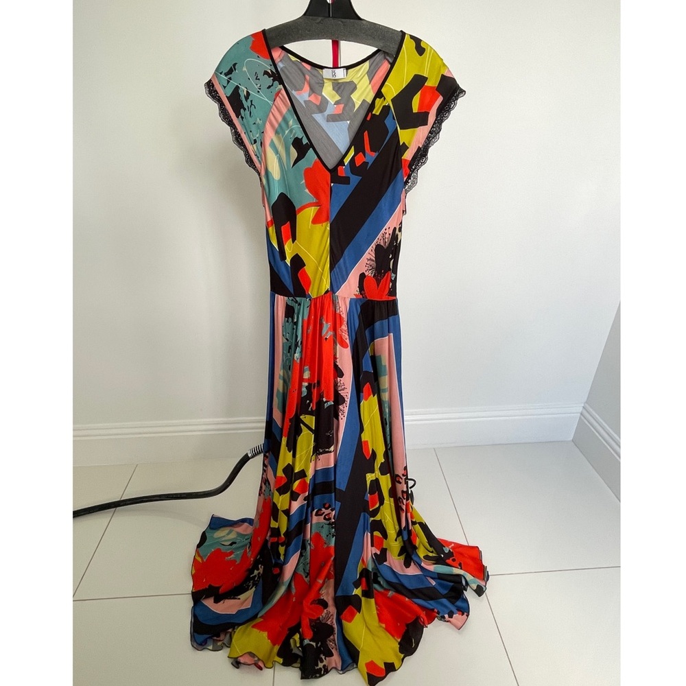 Long dress beautiful coloring, lightly worn